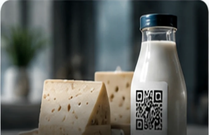 Упаковки молочной продукции с кодами